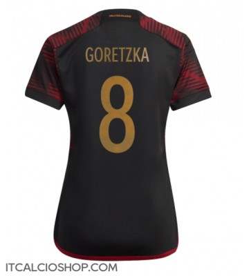 Germania Leon Goretzka #8 Seconda Maglia Femmina Mondiali 2022 Manica Corta